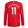 Maillot à Manches Longues Manchester United Mason Greenwood 11 Domicile 2021-22 Pour Homme